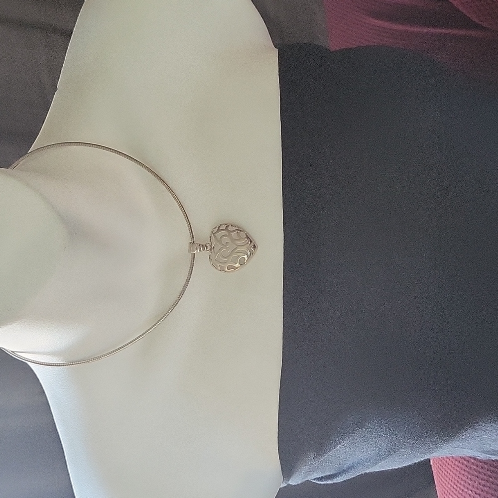 Minor Italy Sterling Silver Heart Necklace